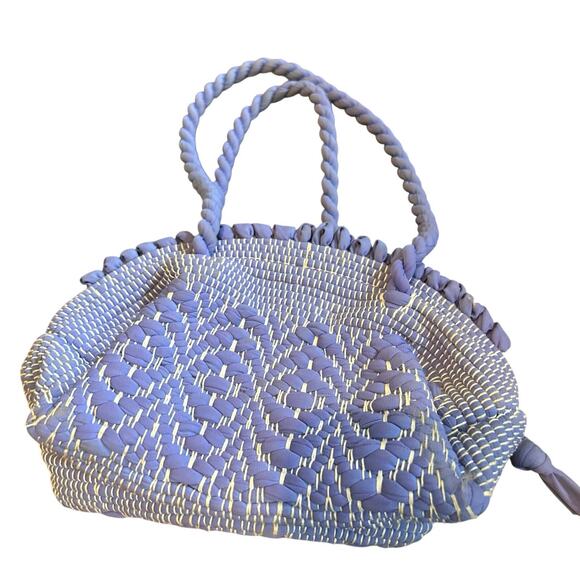 Vintage Hand made Mini Purse zip top top handle - Picture 2 of 5